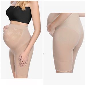 Peauty Maternity | Nude Seamless Pregnancy Shapewear Underwear Shorts